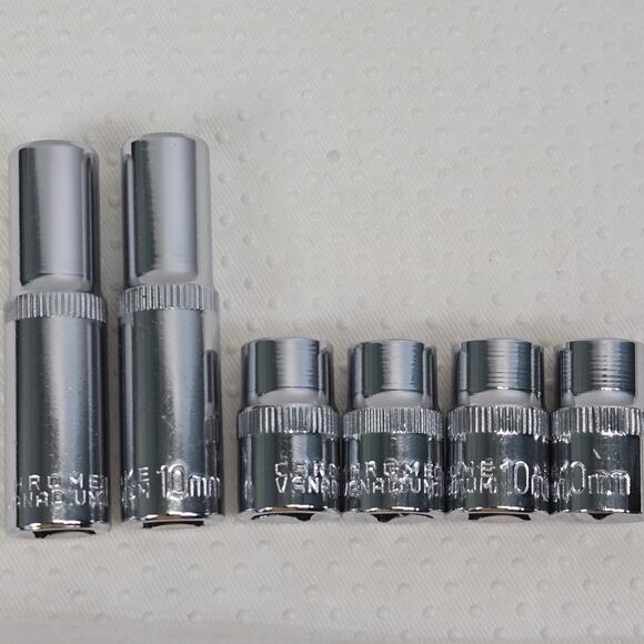 10mm Socket 6 Pcs Set 3/8" Drive Multi Pack 5-Pound Magnetic Pick-up Tool - Picture 4 of 5